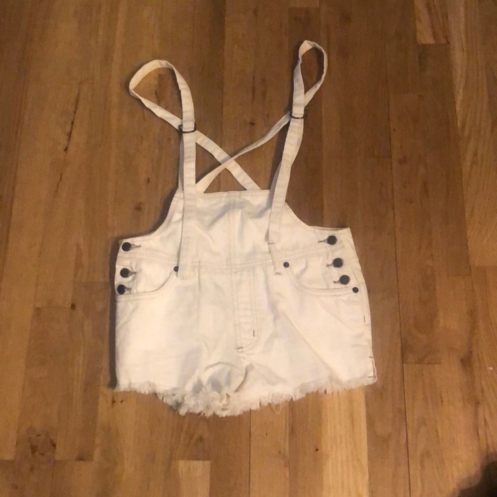 Free People Overall Shorts